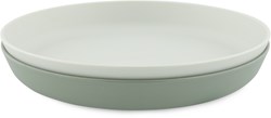 Trixie plato de desayuno PLA 2-pack - vajilla infantil sostenible Olive
