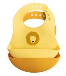 Trixie Silicona babero 2-pack - Mr. Lion