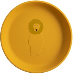 Trixie plato infantil de silicona Mr. Lion - amarillo - bebé y niño pequeño
