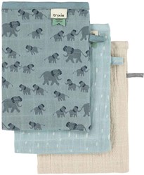 Trixie toallitas para bebé azul - Set de 3 Tetra Enchanting Elephant