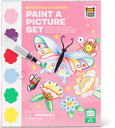 Tiger Tribe set de pintura creativa - mariposas y flores juguete creativo