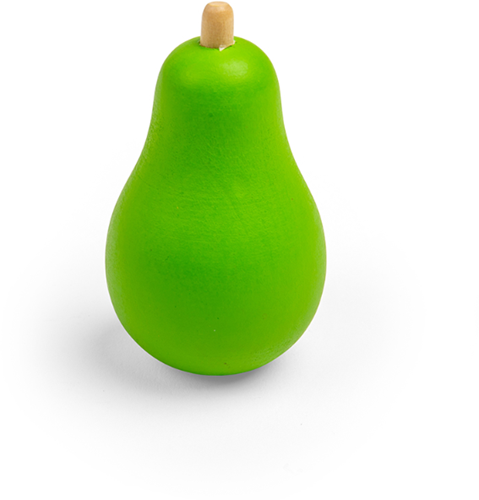 BigJigs juguete de madera pera - fruta educativa para juego simbólico