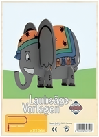 Pebaro placa de manualidades madera sierra Elefante A4 juguete