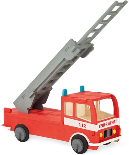 Pebaro kit de construcción camión de bomberos juguete educativo 17,5x7,5x31 cm