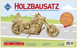 Pebaro kit de construcción de moto de madera - puzzle de madera desafiante