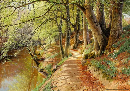 D-Toys puzzle arte Peder Mørk Mønsted 1000 piezas bosque primaveral