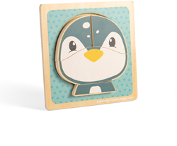 BigJigs puzzle pingüino de madera juguete educativo sostenible FSC