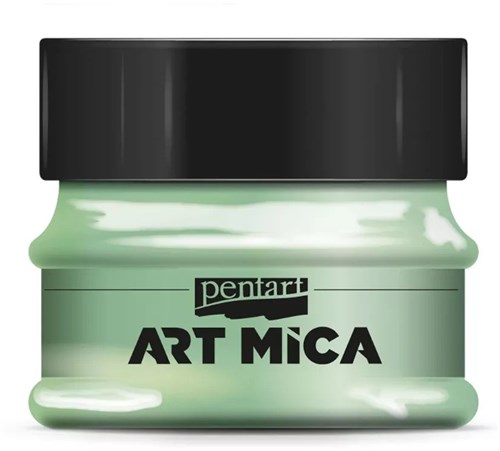Pentart polvo de pigmento mica juguete verde dorado 9g creativo