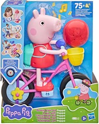Hasbro Peppa Pig set de bicicleta con figura interactiva y accesorios
