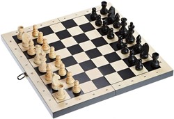 Campo de casete Philos de ajedrez/damas/backgammon 50 mm, altura del rey 100 mm