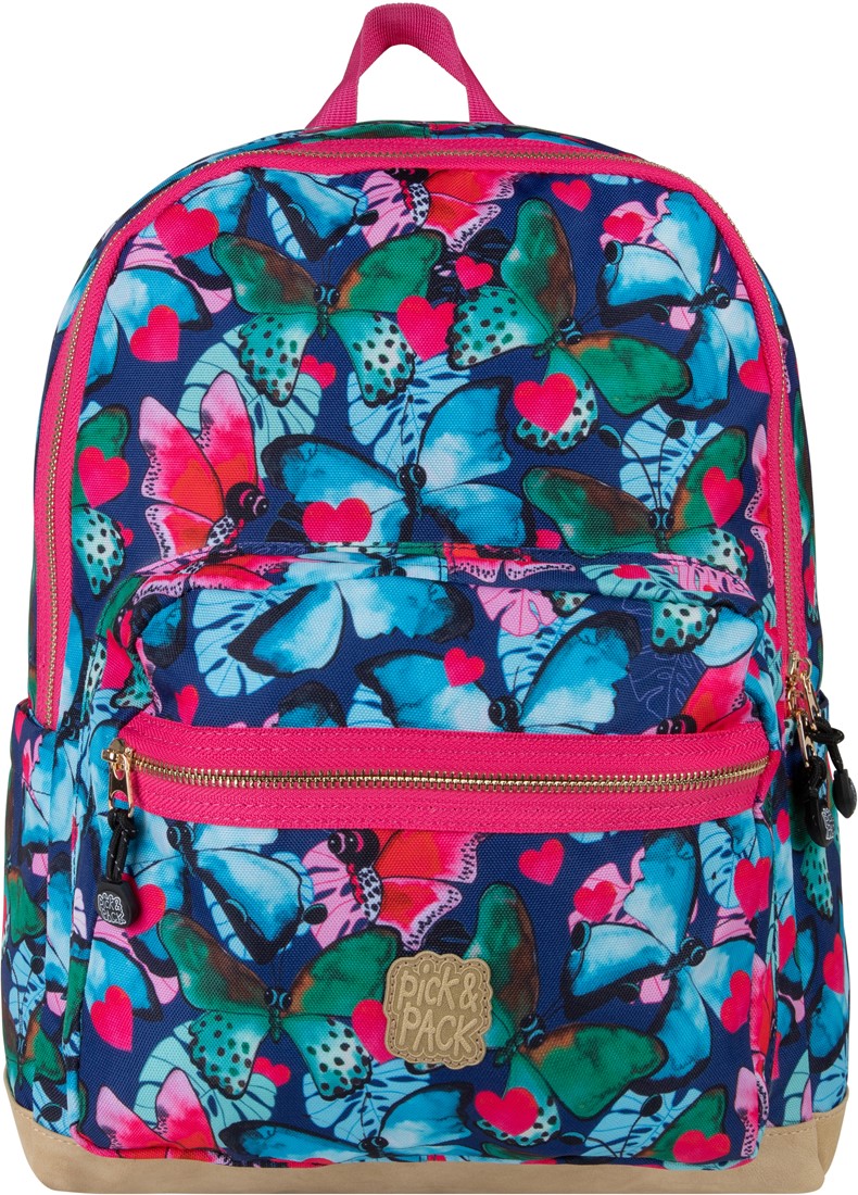 desesperación hielo La base de datos Pick & Pack Beautiful Butterfly Backpack L / Navy PlanetHappy ES