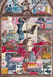 Pieces & Peace puzzle librería navideña - puzzle de 1000 piezas