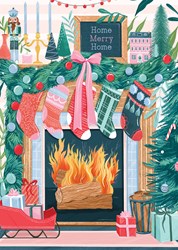 Pieces & Peace puzzle chimenea de Navidad - juego de rompecabezas 500 piezas