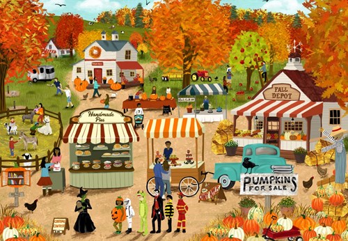 Pieces & Peace puzzle festival de otoño - puzzle de 1000 piezas