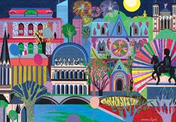 Pieces & Peace puzzle Lights of Lyon - 1000 piezas juego de rompecabezas