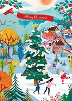 Pieces & Peace puzzle de Navidad Skating into Christmas Joy - 500 piezas