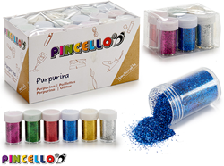 Pincello Pincello Glitter Metallic Set 6 stuks 12 gr