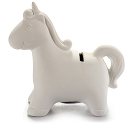 Pincello Pincello Keramieken Spaarpot Eenhoorn 6,5x13x14 cm