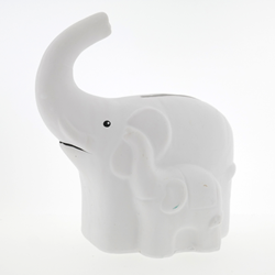 Pincello hucha cerámica elefante 9 cm decoración hucha infantil