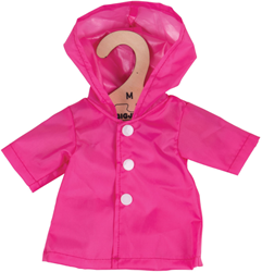 Bigjigs Chubasquero Rosa (para muñeca de 34cm)
