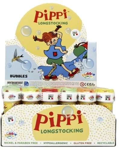 Kinderboeken Pippi pompas de jabón display 36 unidades - juguete de burbujas-2