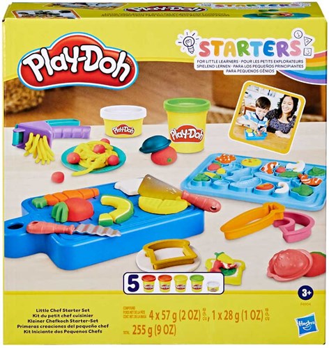 Arcilla para modelar Hasbro Play-Doh Little Chef Starter Set con accesorios de cocina