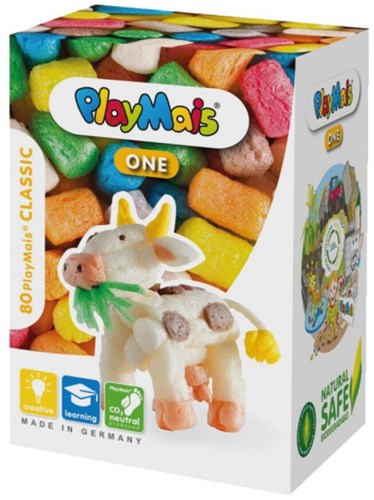 PlayMais set creativo vaca - más de 70 piezas para manualidades infantiles
