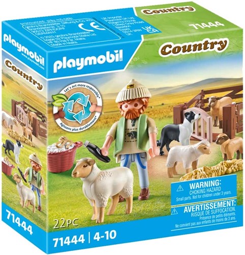 Playmobil Country set de juego joven pastor con ovejas granja