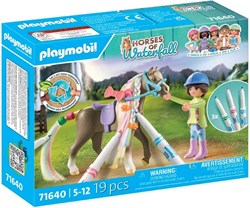 Playmobil set de caballos - set creativo con rotuladores y caballo