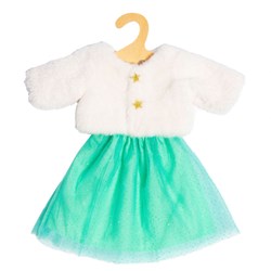 Heless ropa de muñeca chaqueta de peluche Yuki con falda de tul 28-35cm muñeca
