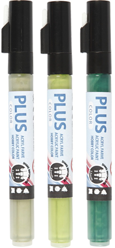 Creativ Company Plus Color set de rotuladores verde 3 piezas base agua