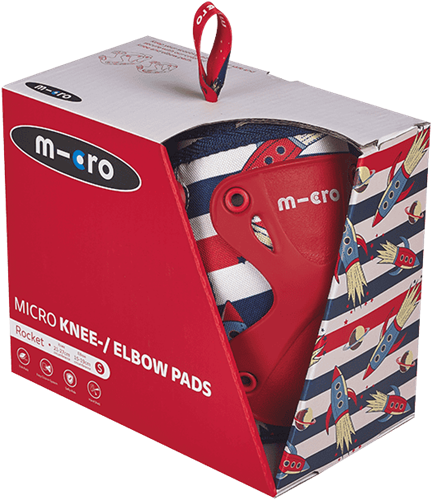 Micro rodilleras y coderas Rocket para niños - protección extra-2
