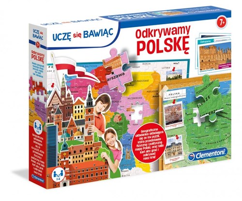 Clementoni puzzle mapa de Polonia - juguete educativo 104 piezas-2