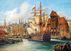 Castorland puzzle Old Gdansk Polonia - rompecabezas de 1000 piezas