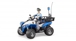 Bruder quad de policía con figura - vehículo de juguete policía 63010