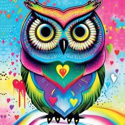 Yazz puzzle Pop-art Búho - 1023 piezas juguete colorido