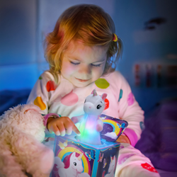Schylling Unicornio Pop & Glow Jack In The Box