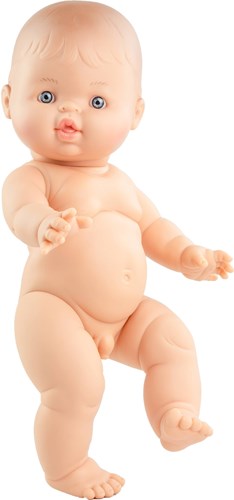 Paola Reina muñeca bebé Gordi niño blanco - muñeca vinilo 34 cm