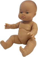Paola Reina muñeca bebé Gordi niña vinilo bronceado 34cm juguete
