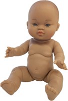 Paola Reina muñeca bebé Gordi niña vinilo bronceado 34cm juguete-2