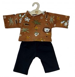 Hollie ropa de muñeca pantalón y camiseta safari - juguete fantasía