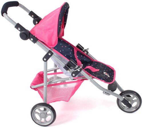 Bayer Chic 2000 cochecito de muñecas jogger Lola - confetti rosa - manillar ajustable-3