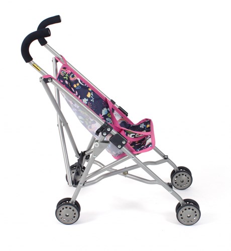 Bayer Chic 2000 carrito de muñecas Roma unicornio azul oscuro rosa buggy-2