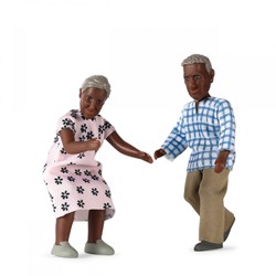 Lundby figuras casa de muñecas abuelos Billie - set de juguetes casa de muñecas