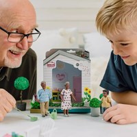 Lundby figuras casa de muñecas abuelos Billie - set de juguetes casa de muñecas-3