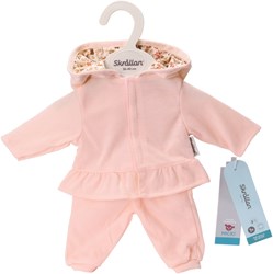 Skrallan ropa de muñeca chándal rosa para muñeca bebé 36-40cm