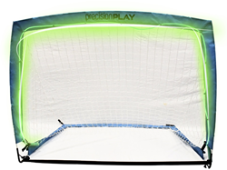 PrecisionPLAY portería de fútbol Light Up Pop-up 122x92x92cm tira LED