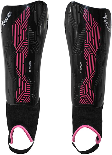 Precision espinilleras y protectores de tobillo Origin.0 negro/rosa large fútbol