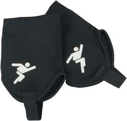 Precision protectores de tobillo - junior - negro - protección fútbol