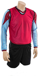 Plain Mesh Training Bib (Youth, Adult) - Red - Youths